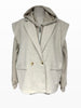VESTE/SWEAT CAPUCHE TWEED