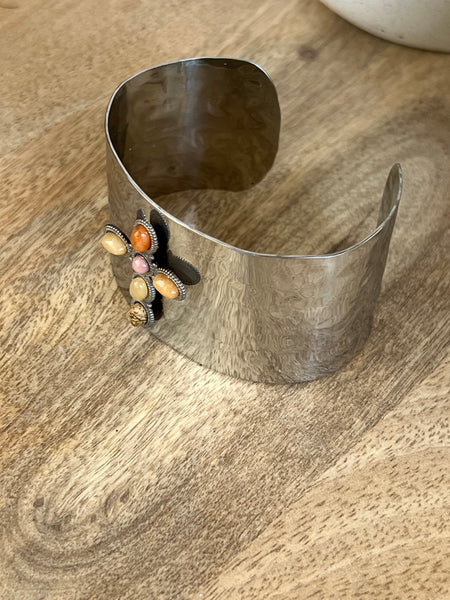 BRACELET LAURE CROIX ARGENTÉ