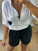BLOUSE GAZE COEURS NOIR