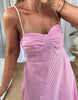 ROBE SOFIA RAYÉE FRAMBOISE