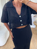ENSEMBLE LONG CROCHET NOIR