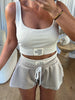ENSEMBLE JOGGER SHORT BRASSIERE BEIGE
