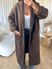 MANTEAU FEUTRINE CHOCO