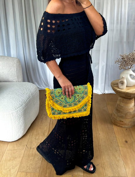SAC POCHETTE INDIA JAUNE