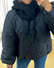 CAGOULE CACHE COU NOIR