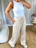 PANTALON AMPLE PINCE BEIGE