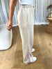 PANTALON AMPLE PINCE BEIGE