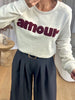 SWEAT AMOUR BORDEAU