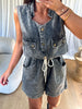 COMBI/SHORT DENIM GRUSS GRIS