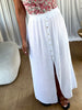 JUPE GAZE BLANC