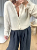 GILET ALPAGA FROUFROU BEIGE