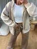 VESTE/SWEAT CAPUCHE TWEED