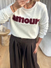 SWEAT AMOUR BORDEAU