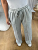 PANTALON AMPLE PINCE GRIS CLAIR