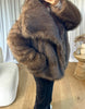 VESTE FOURRURE MARTA MARRON
