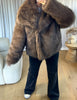 VESTE FOURRURE MARTA MARRON