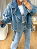 VESTE DENIM TARAH BLEU DÉLAVÉ