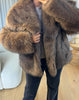 VESTE FOURRURE MARTA MARRON