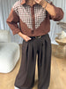 CHEMISE VICHY CHOCO