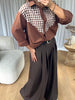 CHEMISE VICHY CHOCO