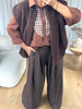 CHEMISE VICHY CHOCO