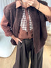 CHEMISE VICHY CHOCO