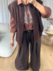 GILET BOUCLÉ CHOCO