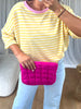 POCHETTE MATELASSÉE FUSHIA