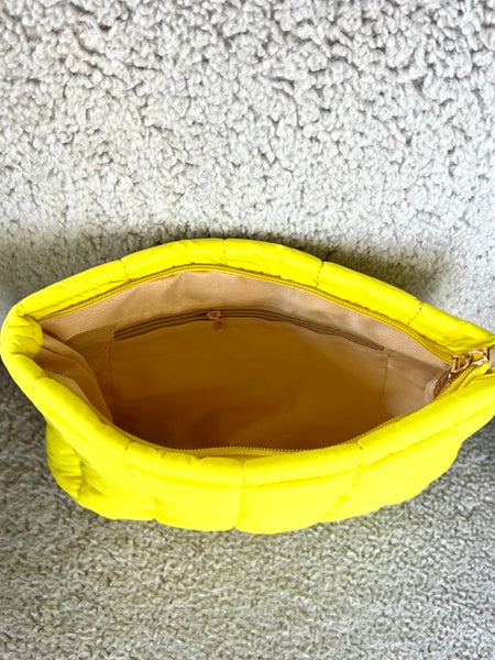 POCHETTE MATELASSÉE JAUNE