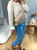 SAC BANANE BOUCLÉ TAUPE