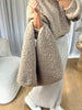 SAC BOUCLETTES HANSE CUIR TAUPE