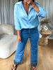 JEANS REVERS LÉOPARD