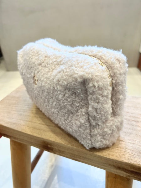 POCHETTE BOUCLÉ ÉCRU
