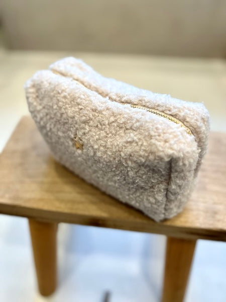 POCHETTE BOUCLÉ ÉCRU