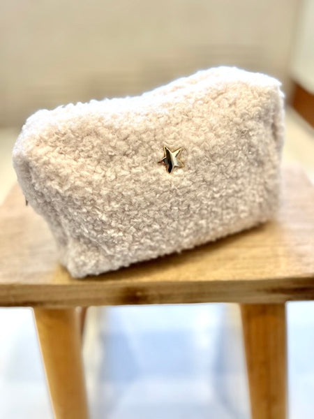 POCHETTE BOUCLÉ ÉCRU