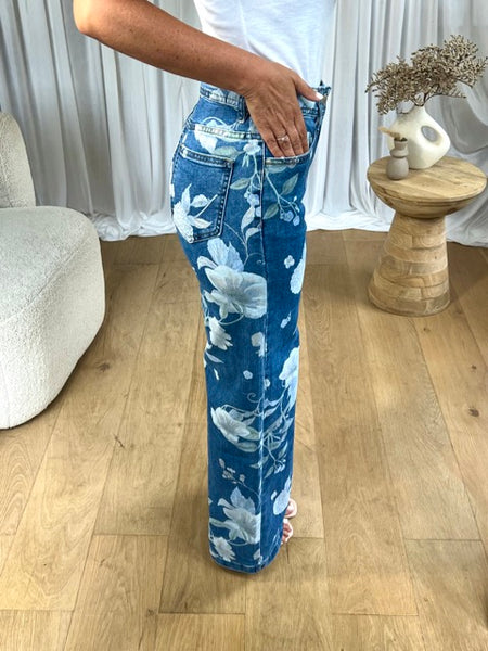 JEANS FLEURS