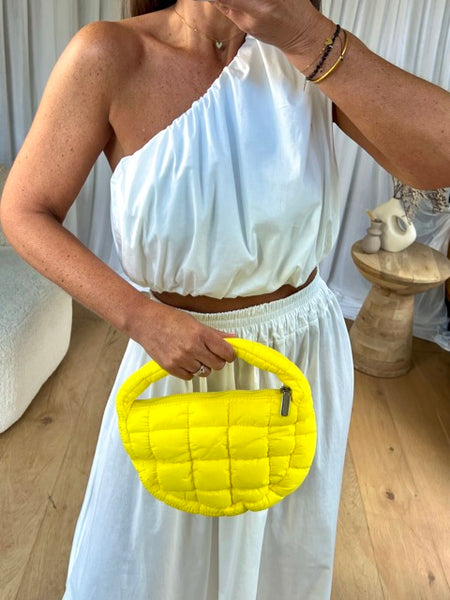 PETIT SAC MATELASSÉ JAUNE