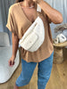 SAC BANANE BOUCLÉ ÉCRU