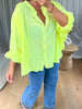 CHEMISE FLUO JAUNE