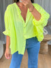 CHEMISE FLUO JAUNE