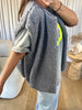 GILET BOUCLÉ GRIS