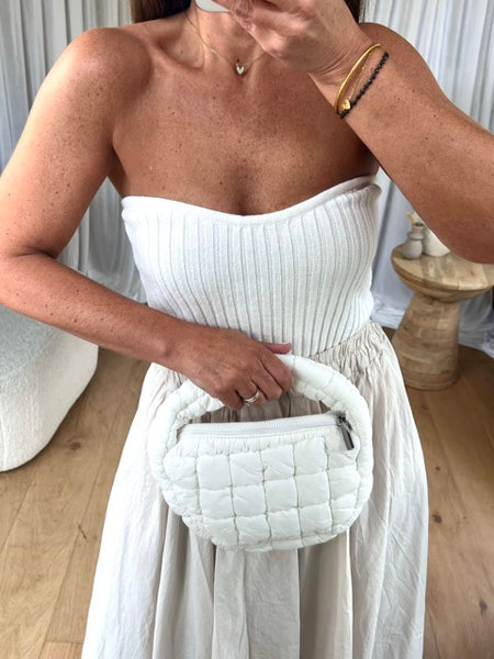 PETIT SAC MATELASSÉ BLANC