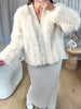 GILET/VESTE FOURRURE BEIGE