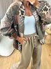 PANTALON AMPLE PINCE TAUPE