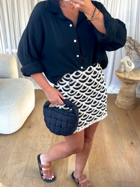 PETIT SAC MATELASSÉ NOIR