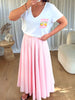 JUPE VICHY ROSE