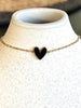 COLLIER COEUR NOIR