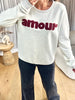 SWEAT AMOUR BORDEAU