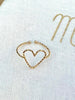 BAGUE COEUR DORÉ