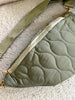 SAC BANANE MATELASSÉ KAKI